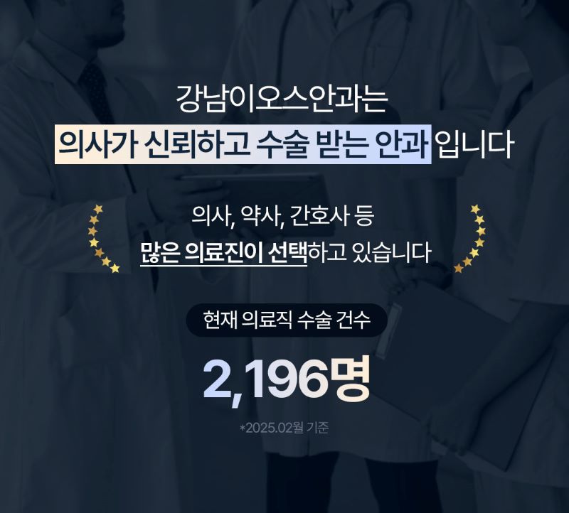 강남이오스안과의원 15년 연구 성과, 맞춤형 투데이라섹 이벤트, 시술 상세 이미지