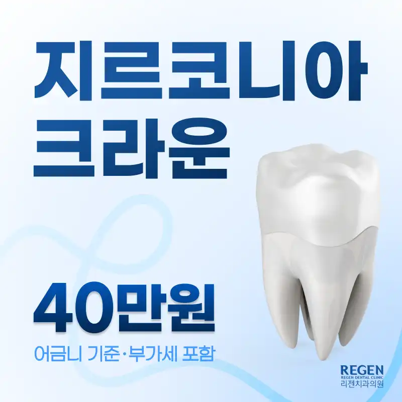 지르코니아 크라운 40만원