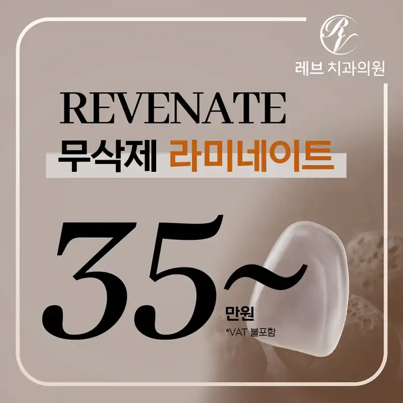 레브네이트 무삭제 라미네이트 35만원